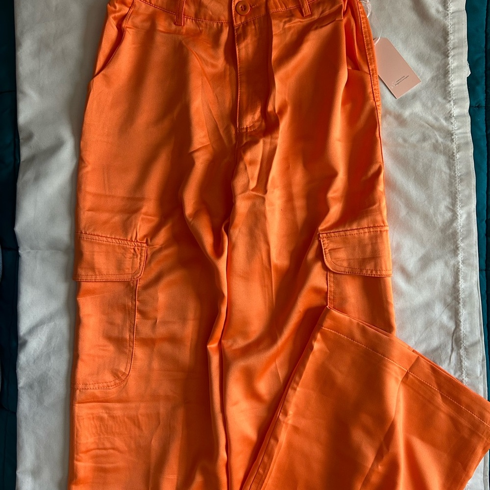 Bright Orange Cargo Pants